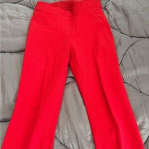 SPANX Vibrant Red Flare Pants